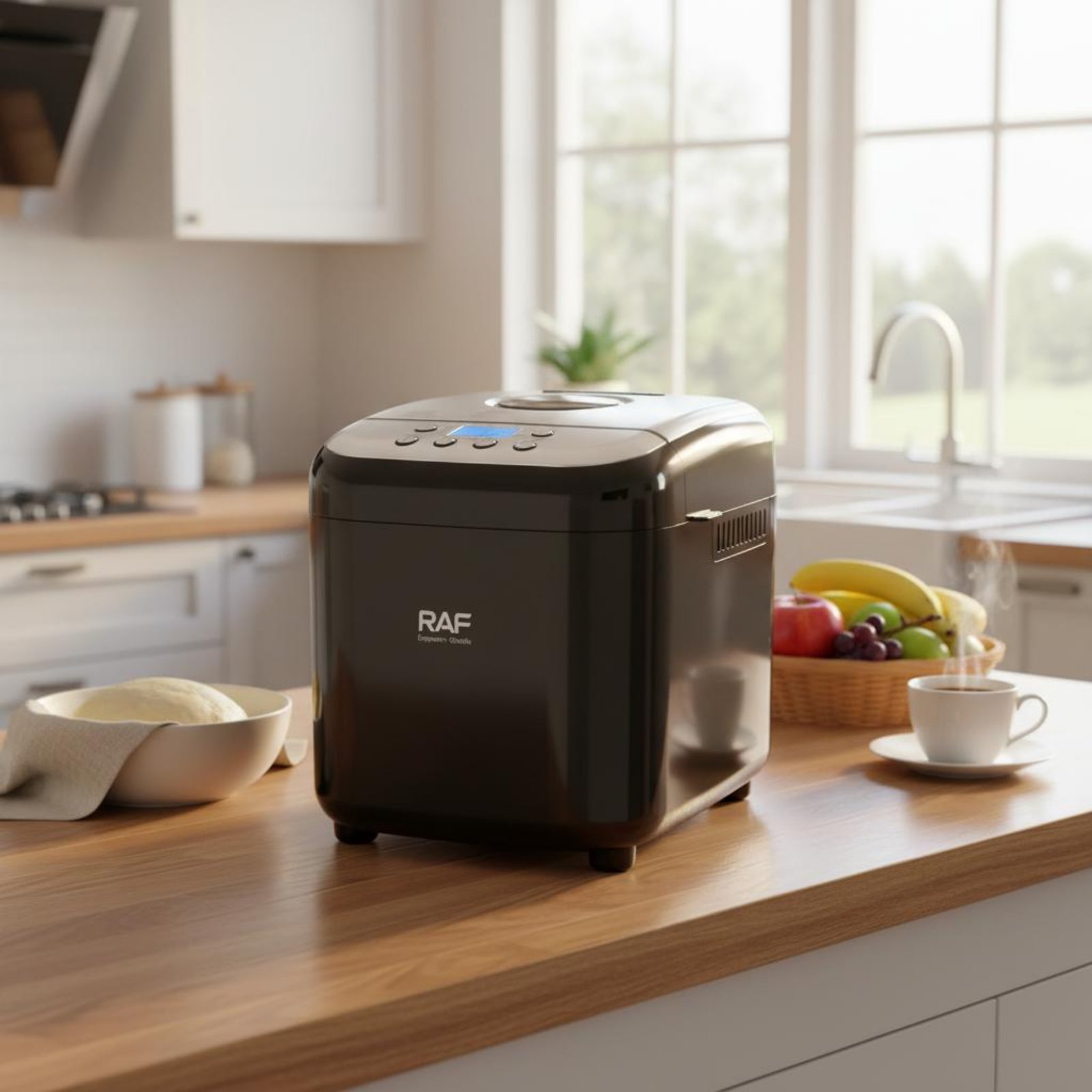 Baking Kitchen Hourly - Automatisches Brotbackgerät 3-in-1 Brotbackmaschine Brotmischgerät mit