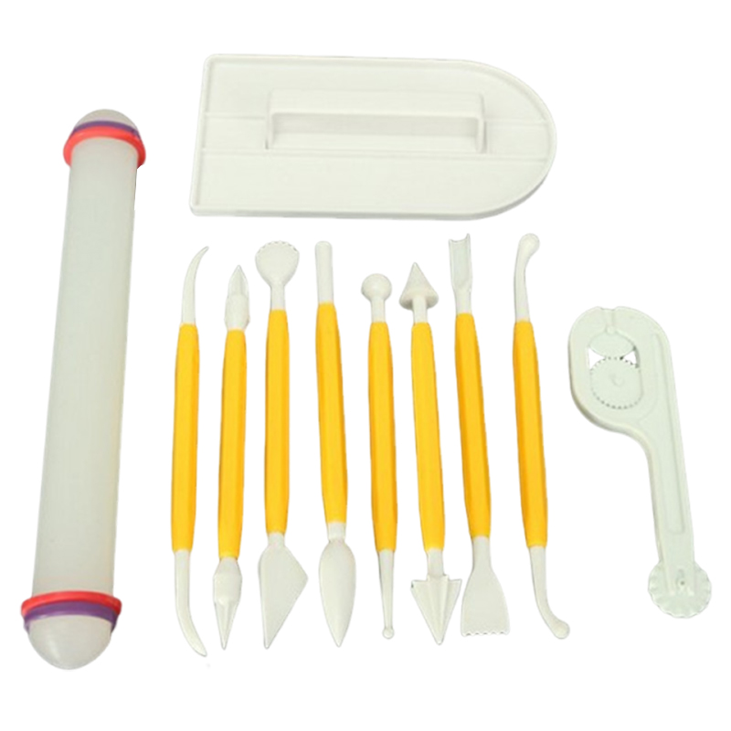 Fondant Smoother Set - 11 teile/satz Backen Werkzeuge Kuchen Haushalt