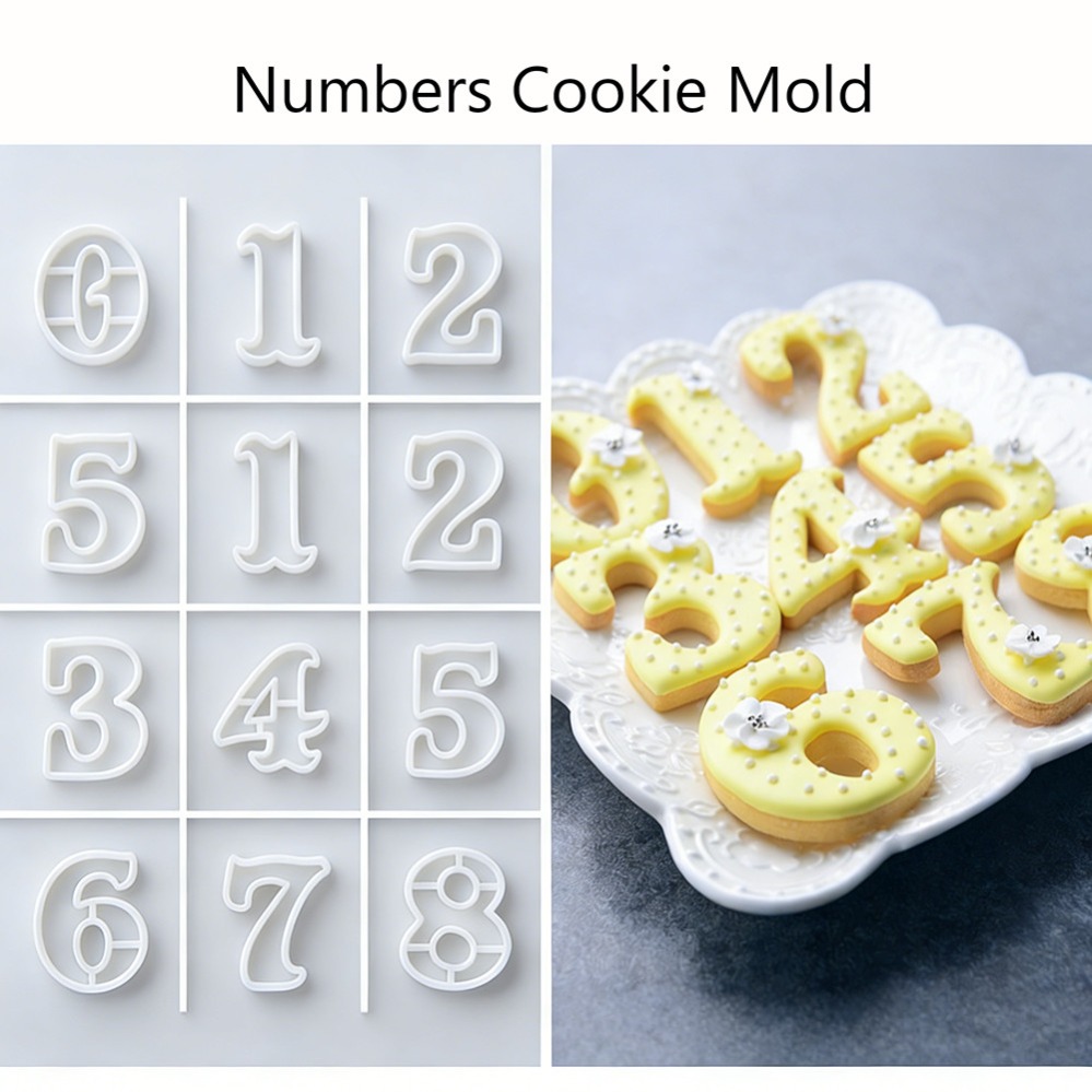 Baking Kitchen Diy - Zahlen-Keksausstecher, Keksform, Küchen-Backwerkzeug, DIY-Zubehör