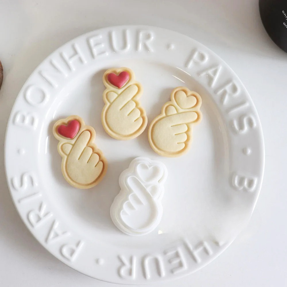 Baking Kitchen Diy - Liebesgesten-Keksausstecher Mini-Keksform 3D-Kuchen-Fondant-Schneideform DIY Küchen-Backwerkzeuge