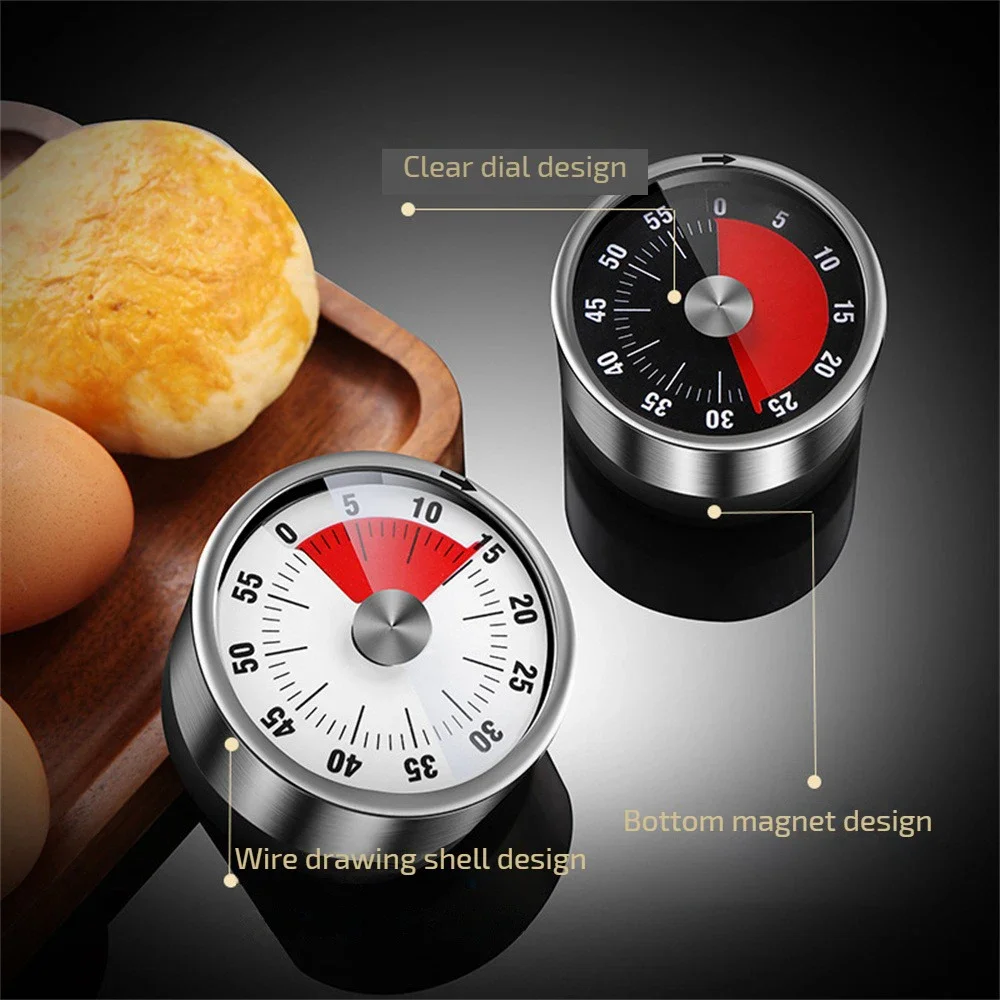Kitchen Baking Timer - Neue Edelstahl Visuelle Timer Mechanische Küche