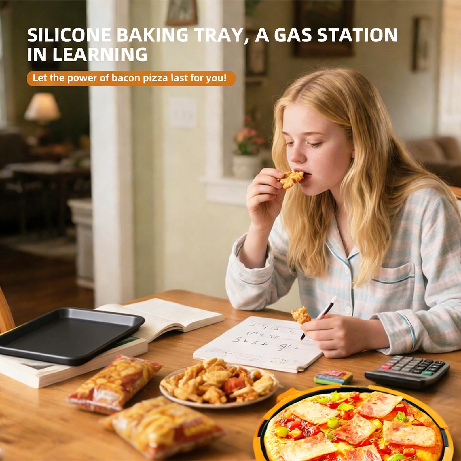 Kitchen Baking Trays - Mikrowellen-Grillpfanne Schnellheizende Pizzaplatte Mikrowellen-Käsegrill für Ofen