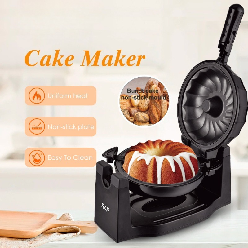 Kitchen Baking Timer - Flip Cake Maker Brotbackautomat Frühstücks-Toaster Rotierender