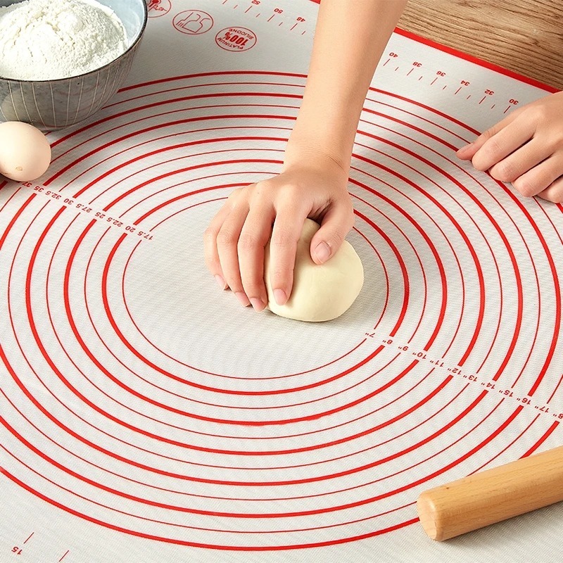 Kitchen Baking Counter - Rutschfeste Silikon-Gebäck-Küchenmatte, extra große Backmatte, Theken-Teig-Rollöfen-Einlage,