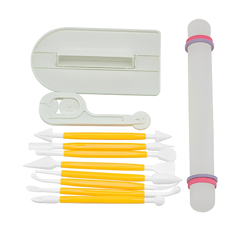 Fondant Smoother Set - 11 teile/satz Backen Werkzeuge Kuchen Schaber