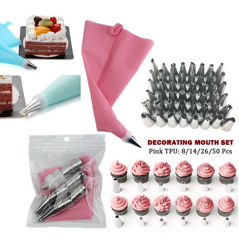 Kitchen Tools For Baking - Multifunktionale Kuchen Dekorieren Werkzeuge Silikon Spritzbeutel