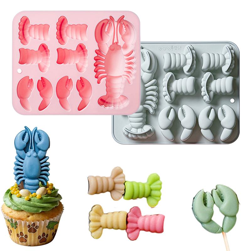 Kitchen Baking Cake - Hummer-Silikon-Schokoladenform, flexible Backform für Fondant, Gummibärchen,