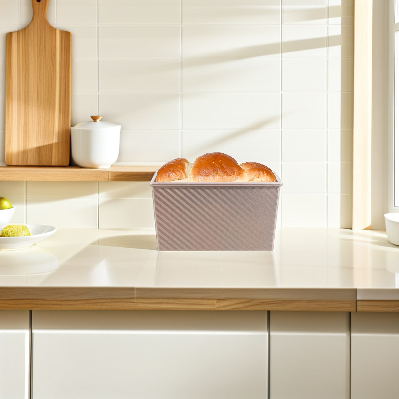 Kitchen Baking Trays - Antihaftbeschichtete rechteckige Toastform aus Kohlenstoffstahl, Brotform