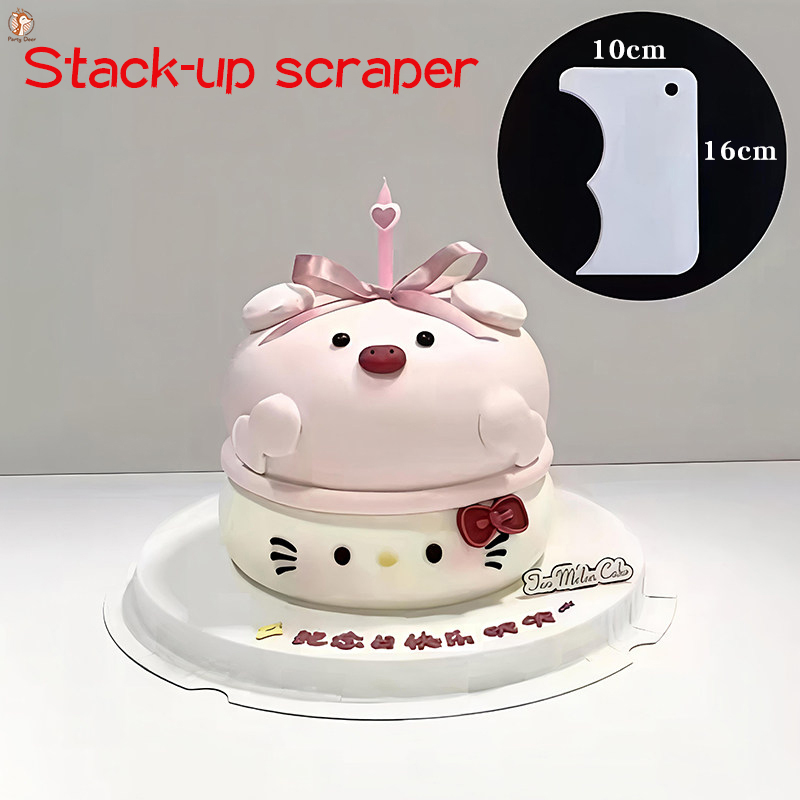 Fondant Smoother Set - Kuchenspachtel Glätter Verstellbare Fondant-Spatel Kuchenrand-Glätter Creme-Nivelliergerät