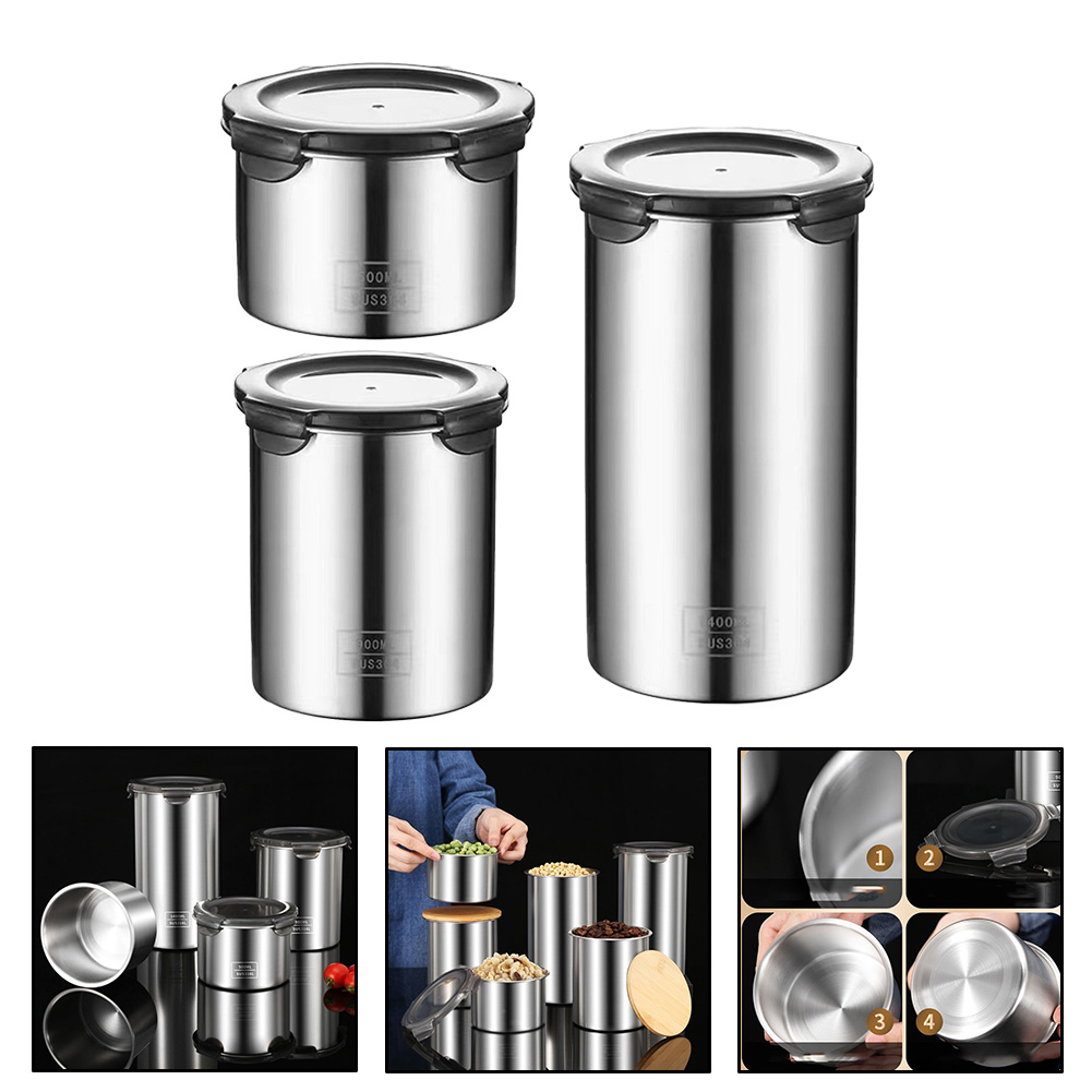 Kitchen Bank - 500/900 ml Edelstahl vakuum versiegelte Lebensmittel
