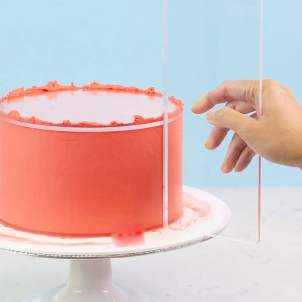 Fondant Smoother Set - 4 Größen Acryl Kuchensc haber Kamm