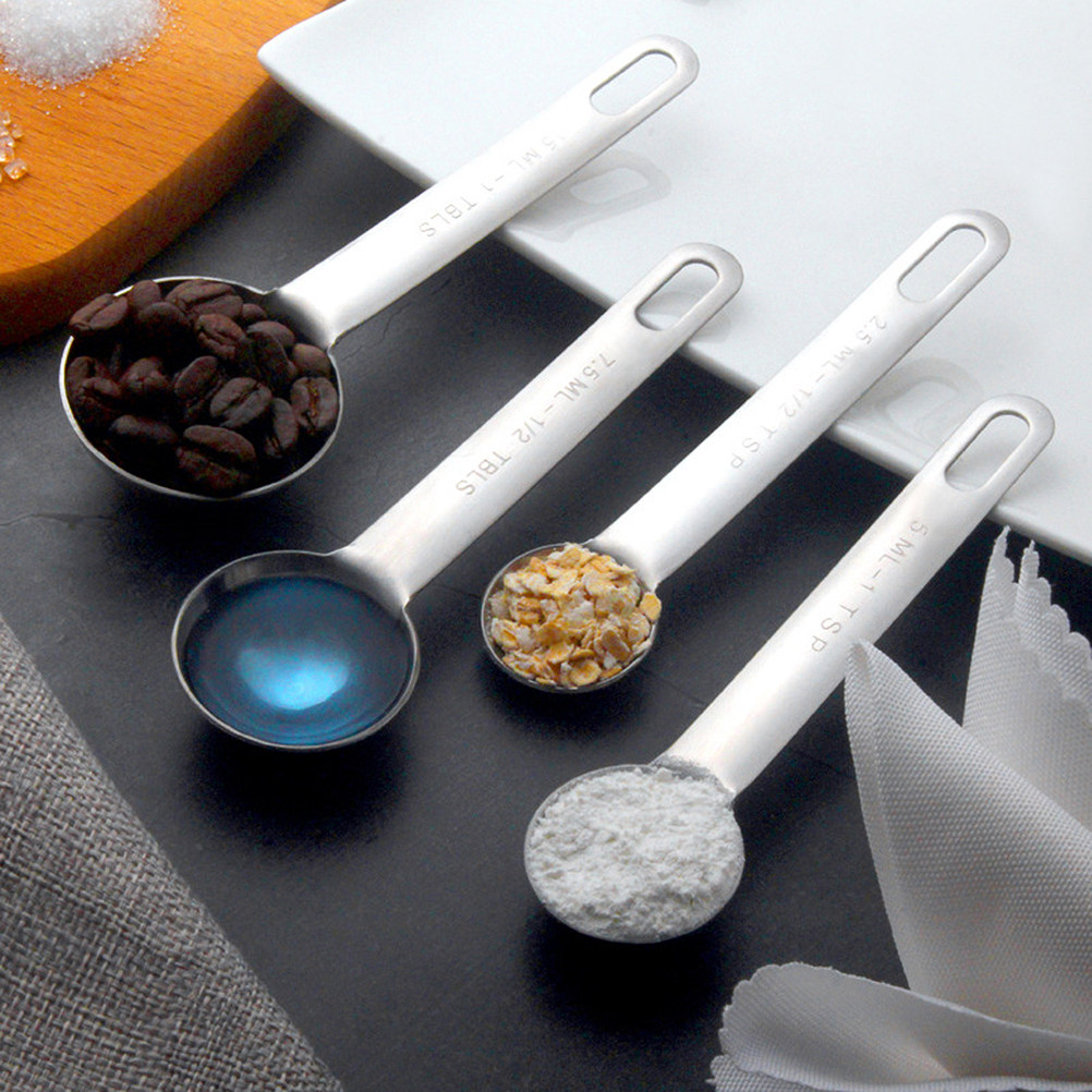 Baking (Kitchen Ingredient) - 1 Set Premium-Messlöffel aus Edelstahl, 6