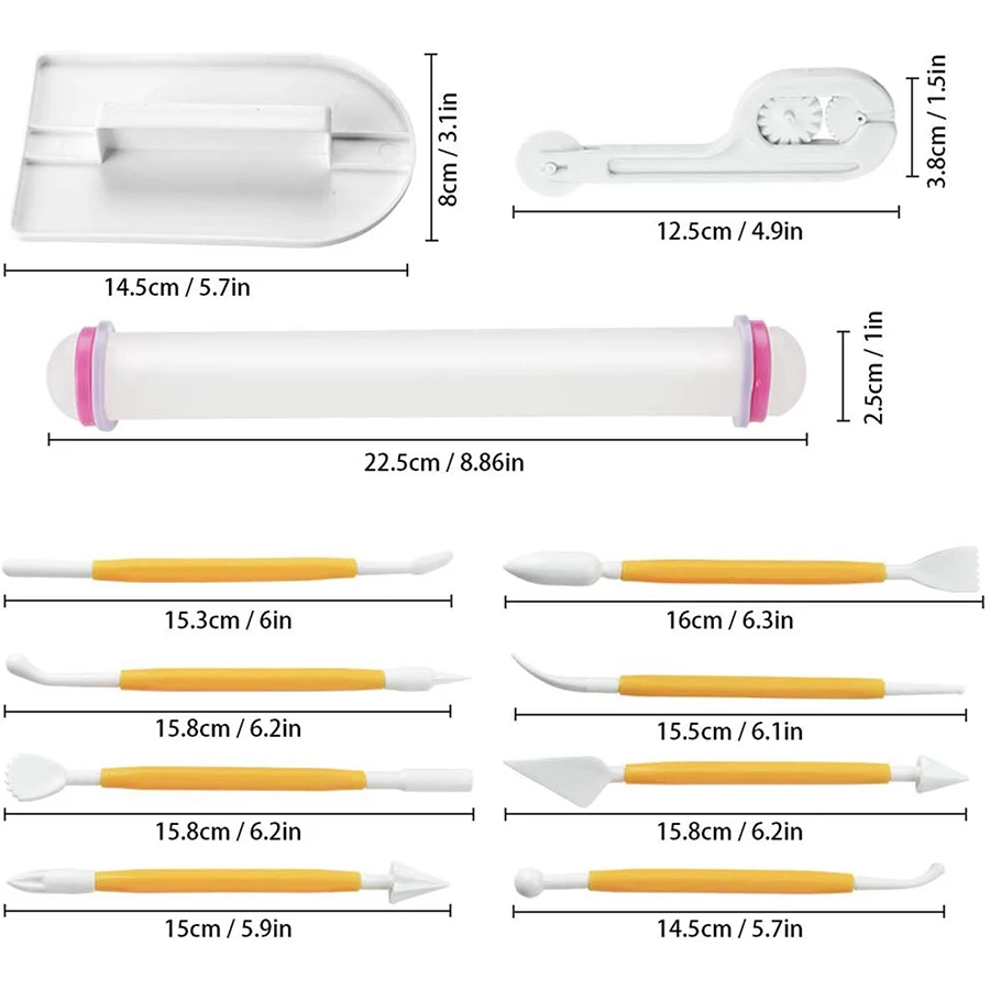 11 stücke Fondant Werkzeuge Se – Fondant Smoother Set Bewertung und Preis
