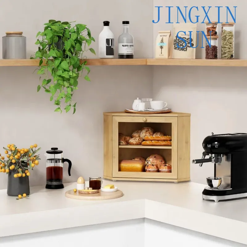 2-stufiger Bambus-Eckbrotkaste – Kitchen Baking Corner Bewertung und Preis