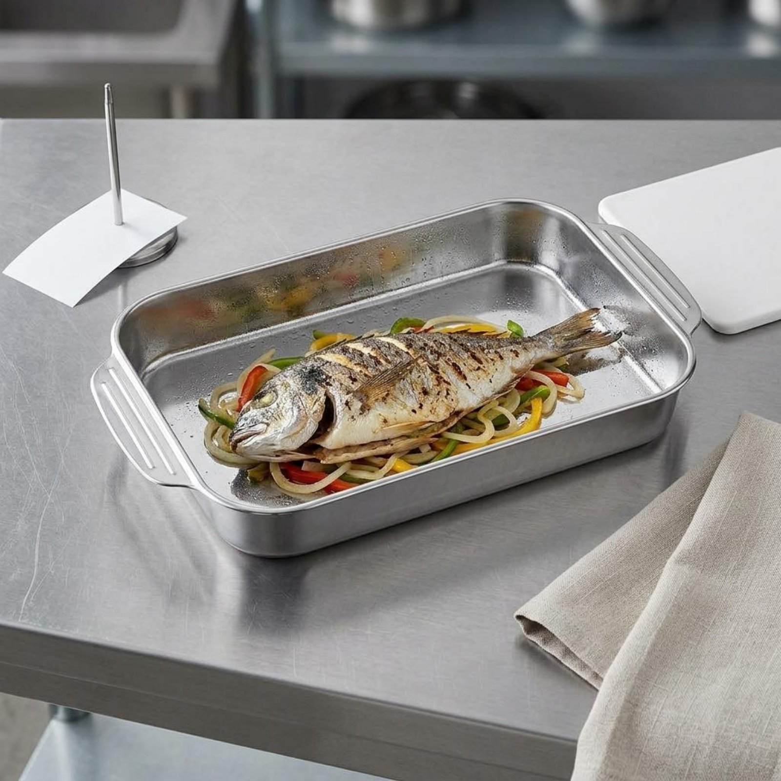 Edelstahl-Bratpfanne mit erhöh – Kitchen Baking Corner Bewertung und Preis