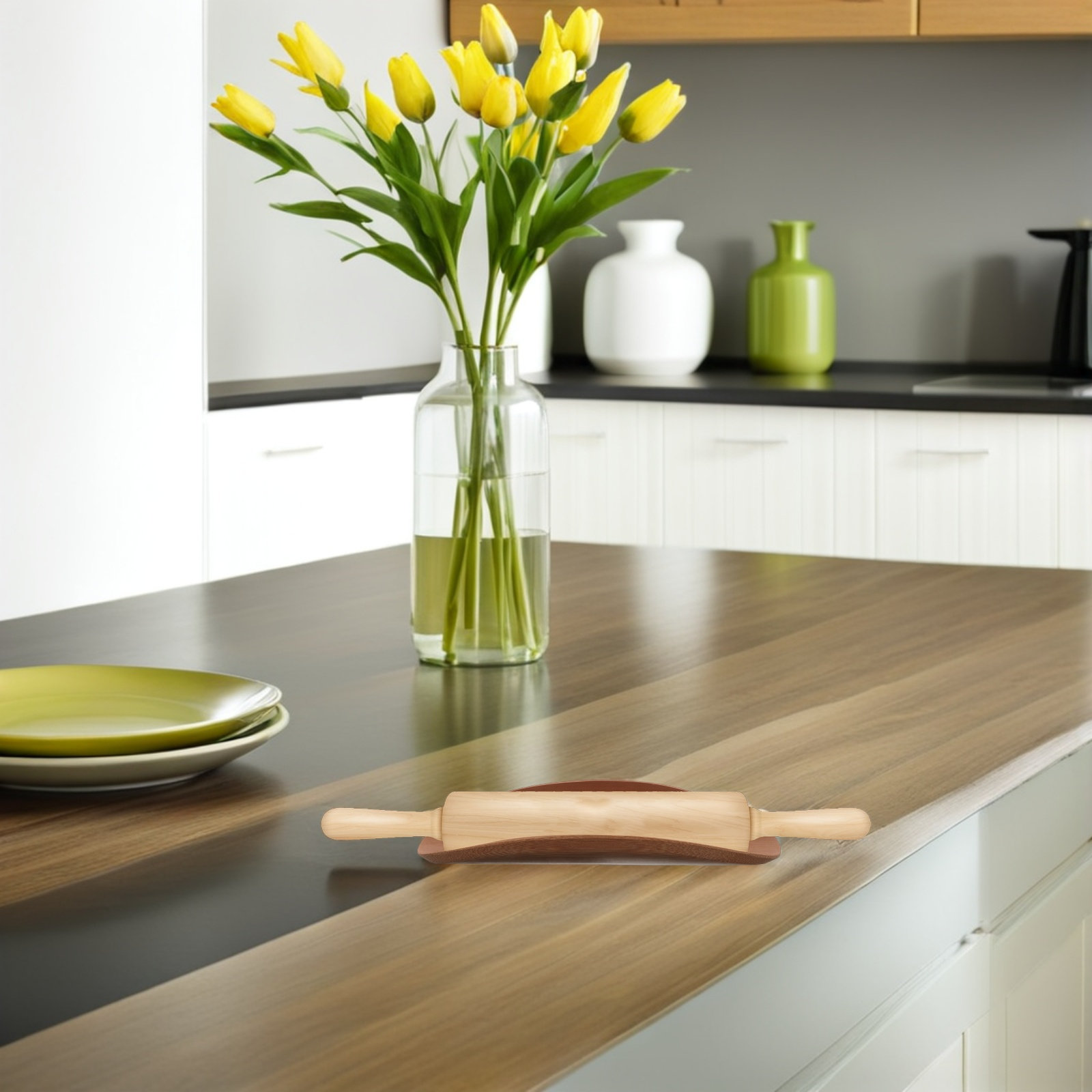 Massivholz-Teigrollenhalter mi – Kitchen Baking Counter Bewertung und Preis