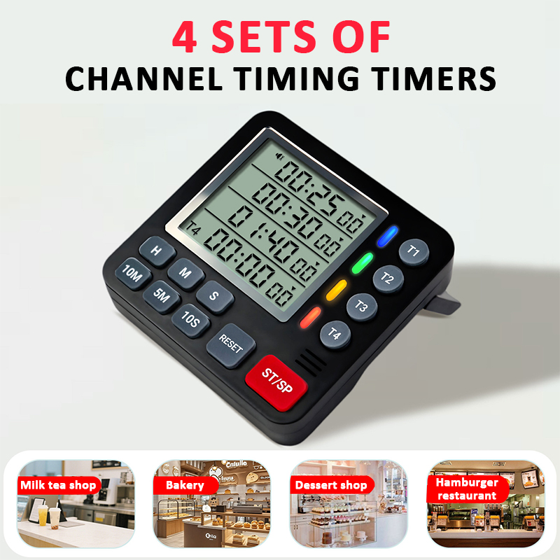 Digitaler Küchentimer, 4-Kanal – Kitchen Baking Timer Bewertung und Preis