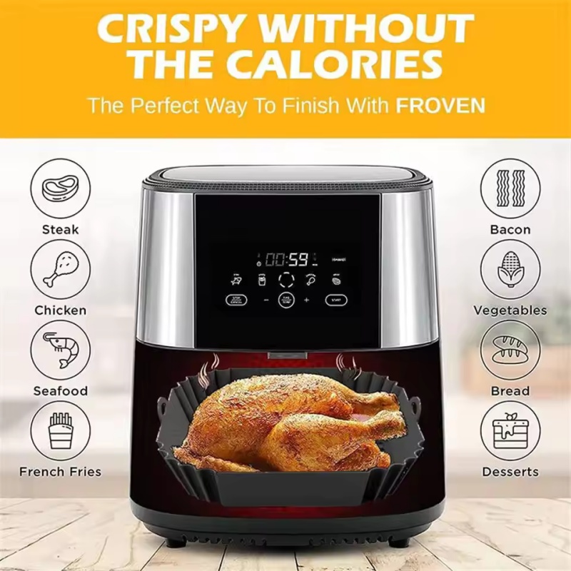 1pc Silikon Air Fryer Topf Tab – Kitchen Baking Trays Bewertung und Preis