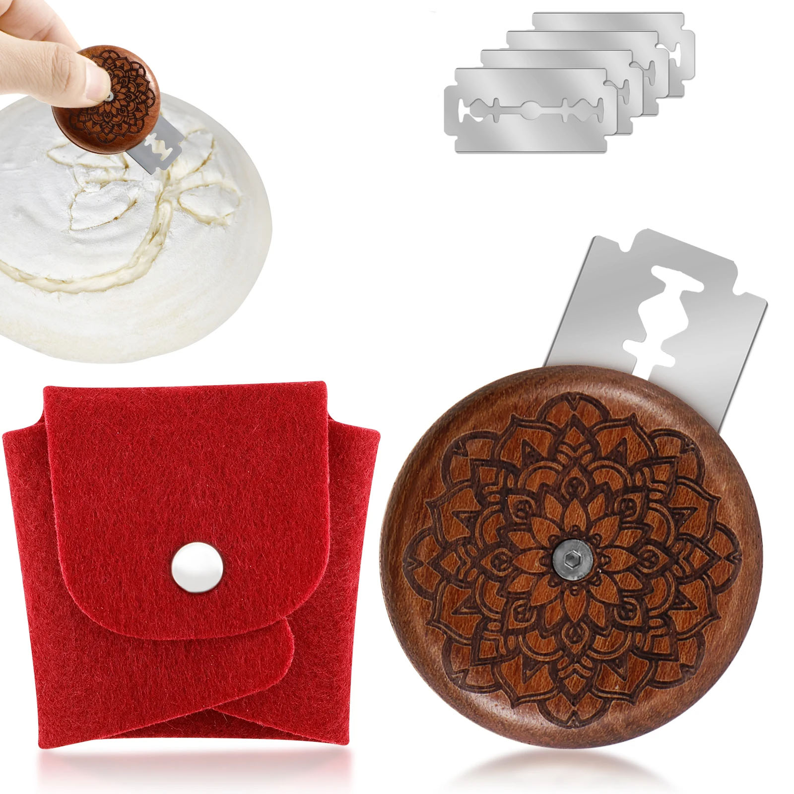 Brot Lame Teig Partitur Schnei – Dough Scraper Curved Bewertung und Preis