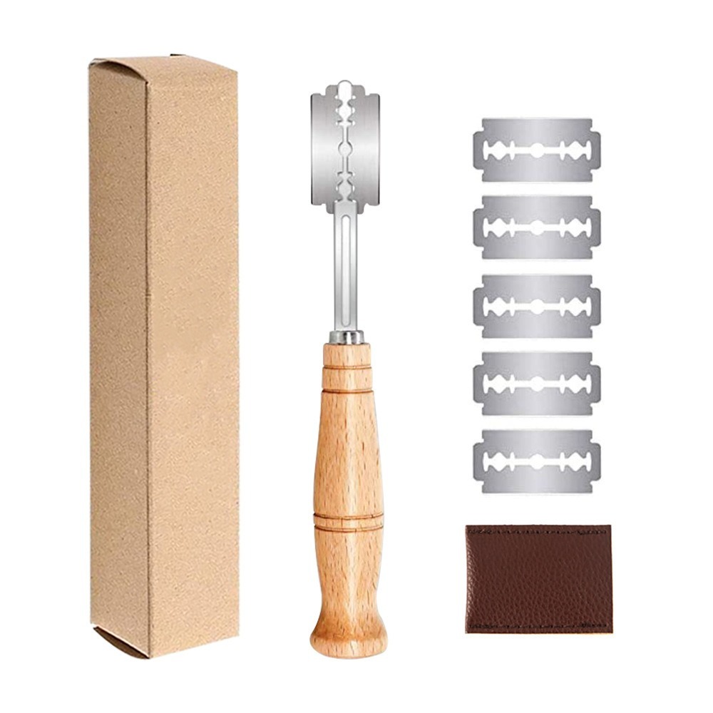Kunststoff/Holz Brot Lame Werk – Dough Scraper Curved Bewertung und Preis