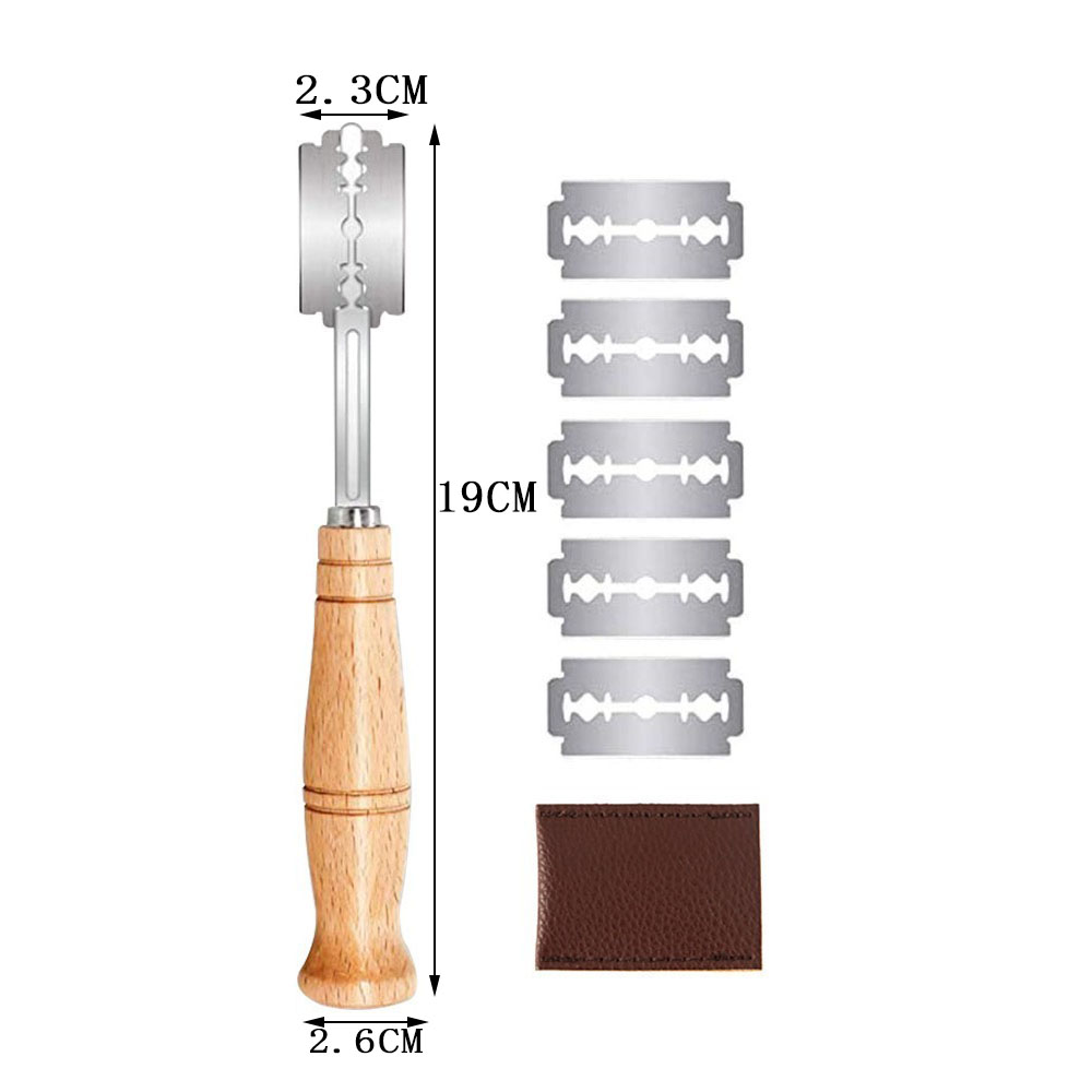 Kunststoff/Holz Brot Lame Werk – Dough Scraper Curved Bewertung und Preis