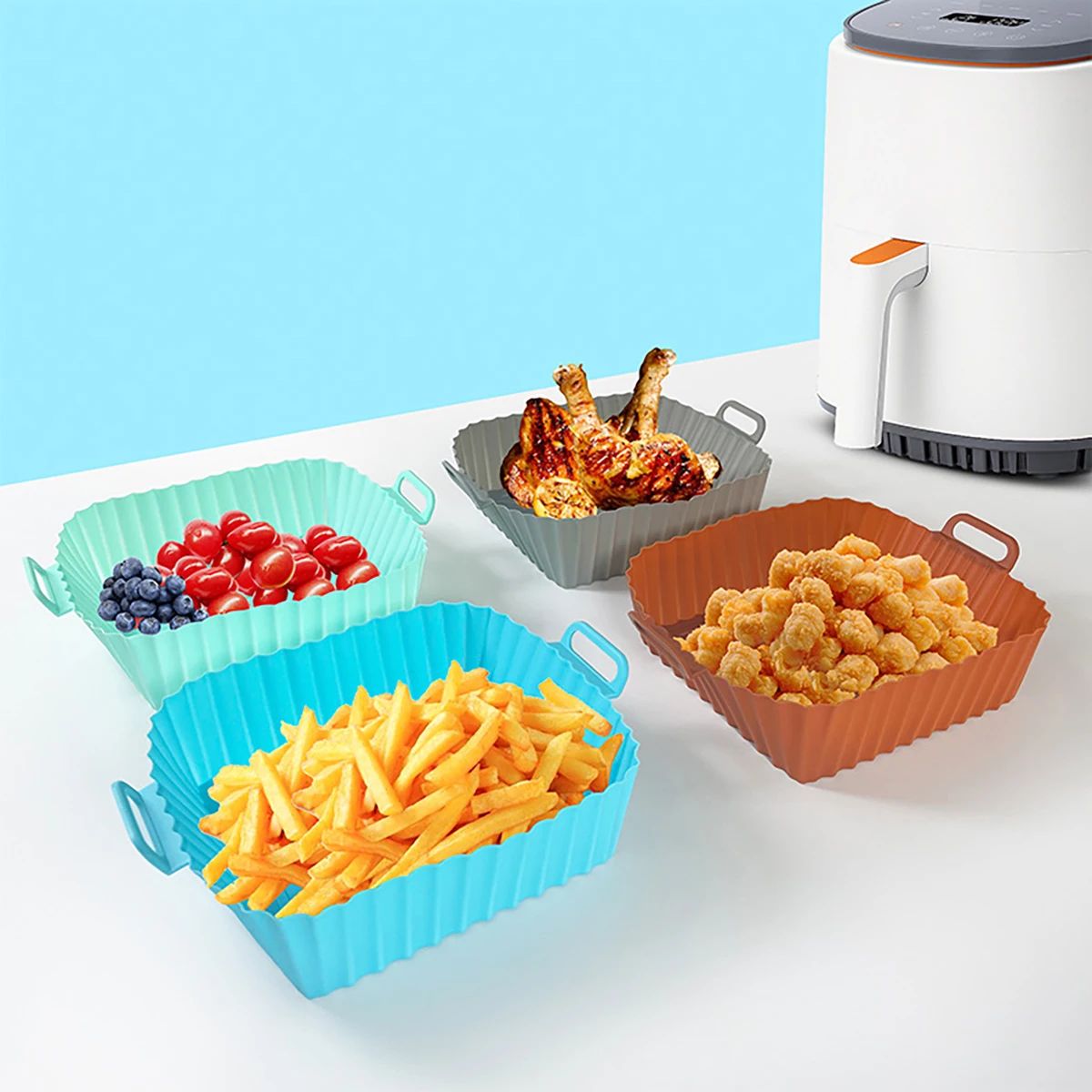 Silikon-Fritteusenform, Luftfr – Kitchen Baking Trays Bewertung und Preis